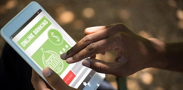 A person using a mobile app to make a donation to a community initiative, with a focus on the user-friendly interface and clear call to action.