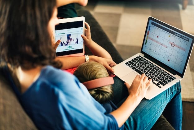 A person using a laptop with a screen displaying social media analytics and audience engagement metrics. The image symbolizes the importance of data-driven decisions in digital marketing for community initiatives.