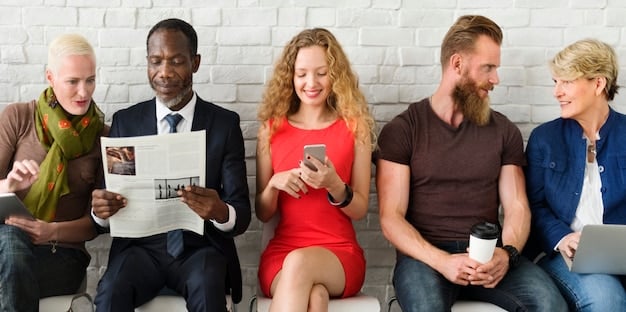 A group of people participating in a crowdfunding campaign photoshoot, showcasing the product or service of their social enterprise.