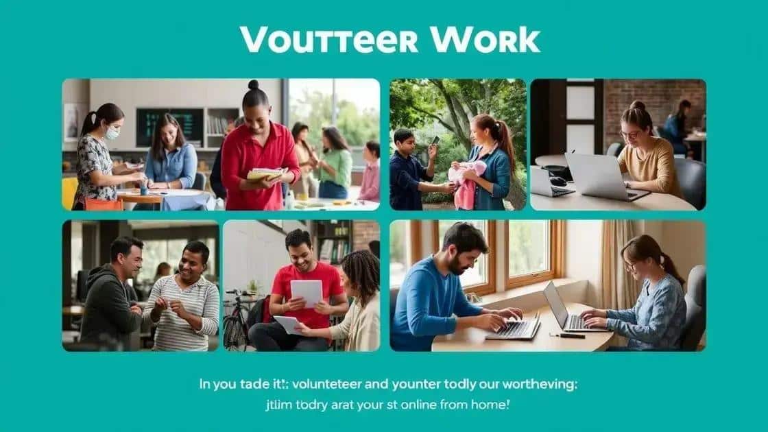 Diferentes formas de voluntariado