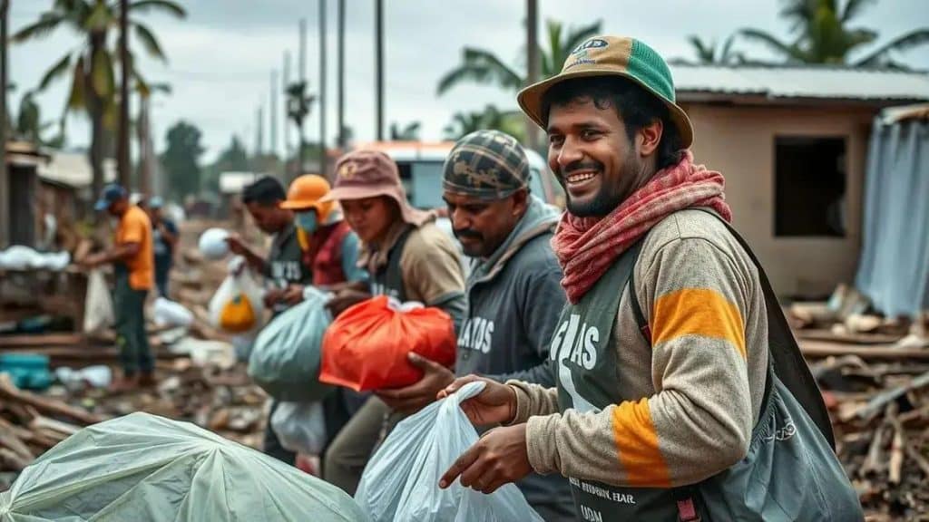 Como se tornar voluntário para ajudar em desastres naturais