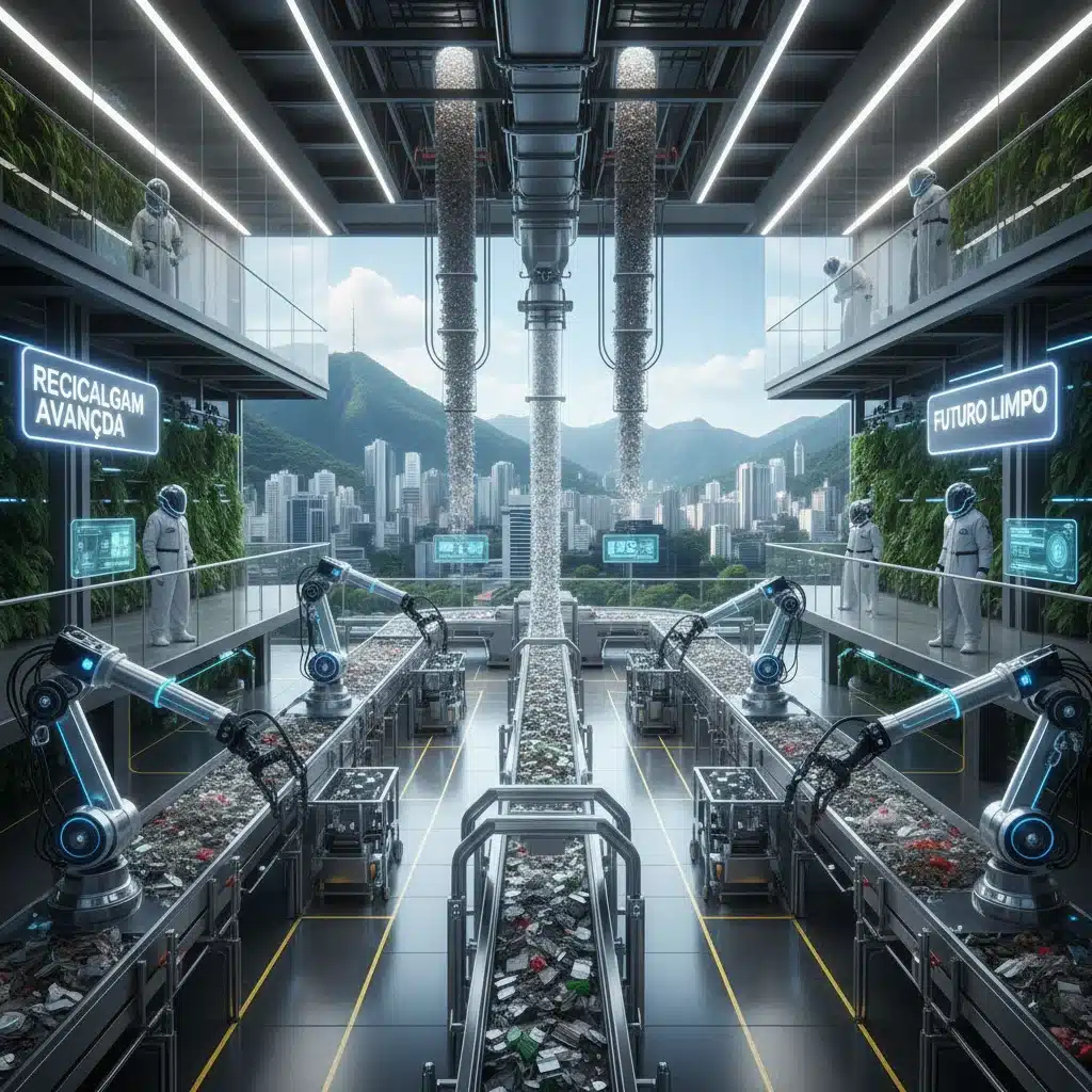 Inovação em Resíduos Sólidos: 3 Tecnologias que Transformam a Reciclagem no Brasil em 2026