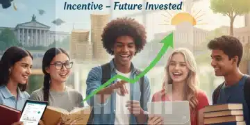 Estudantes do ensino médio sorrindo e celebrando o acesso ao programa Pé-de-Meia.