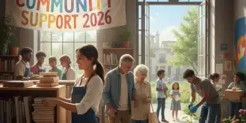 Voluntários trabalhando juntos em uma ONG, mostrando o poder da colaboração e o impacto financeiro do voluntariado.